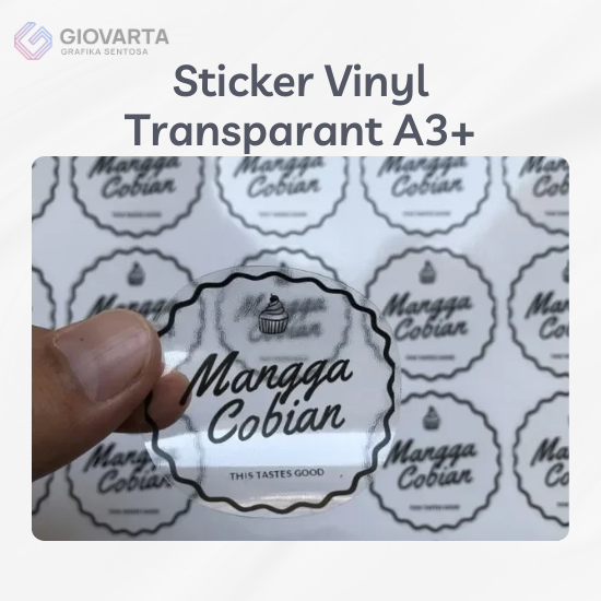 Sticker Vinyl Transparant A3+