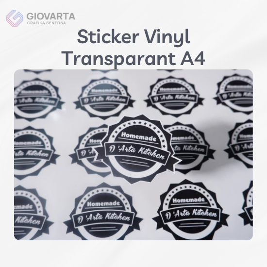 Sticker Vinyl Transparant A4