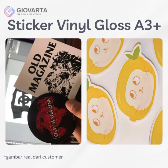 Sticker Vinyl Gloss A3+ Grade A