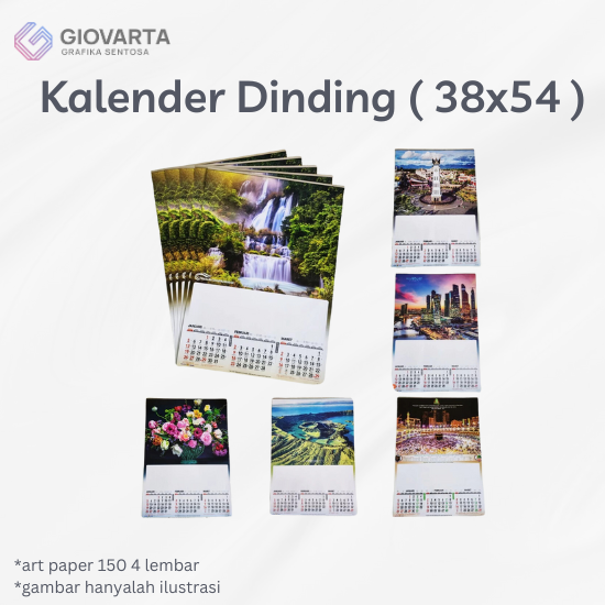 Kalender Dinding 38x54 Art Paper 150 4 Lembar