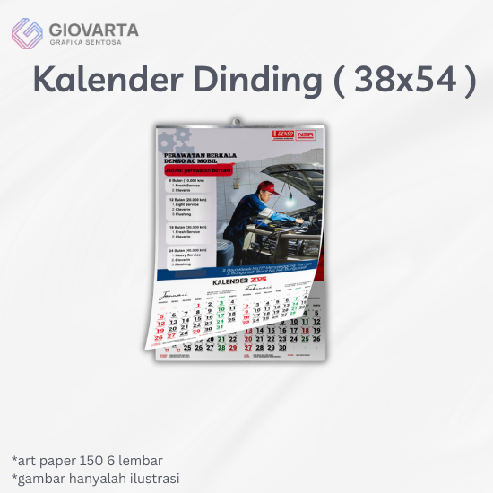 Kalender Dinding 38x54 Art Paper 150 6 Lembar