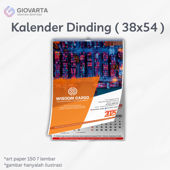 Kalender Dinding 38x54 Art Paper 150 7 Lembar